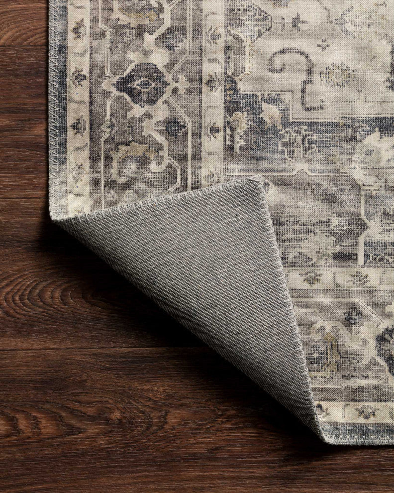 Loloi II Hathaway Printed Steel / Ivory Area Rug, 2''-3" X 3''-9"