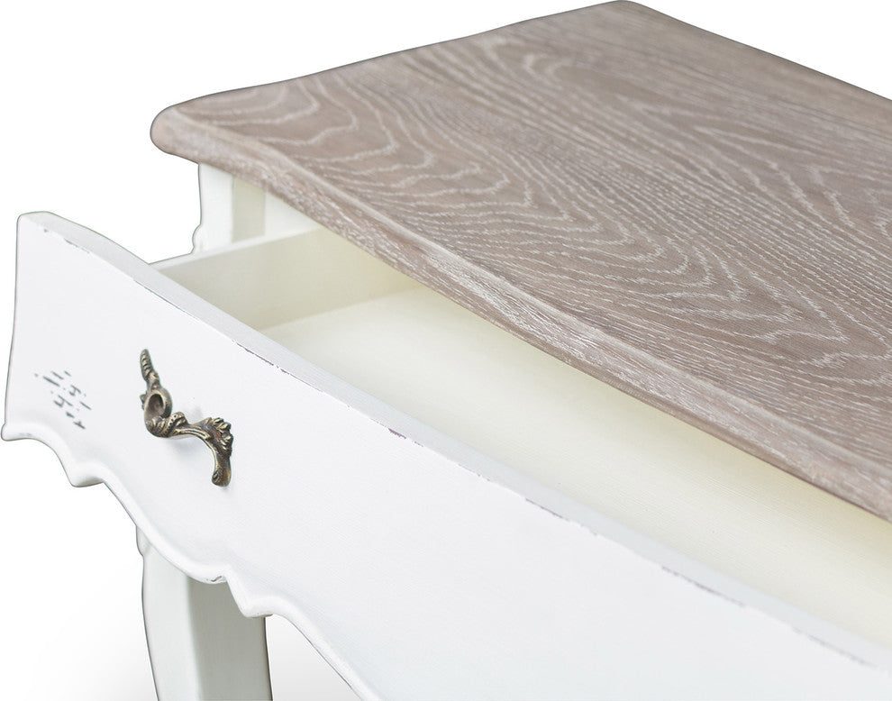 Bourbonnais Wood Traditional French Console Table
