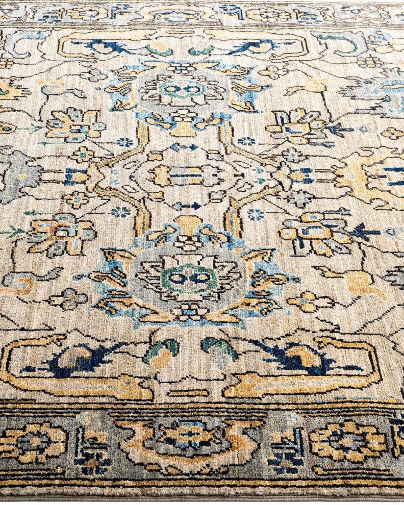 Serapi One-of-a-Kind Hand-Knotted Area Rug Light Gray, 3' 11" x 6' 0"