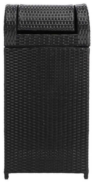 Safavieh Outdoor Serapis Trash Bn Black