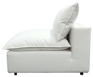 Cali Modular Armless Chair, Pearl