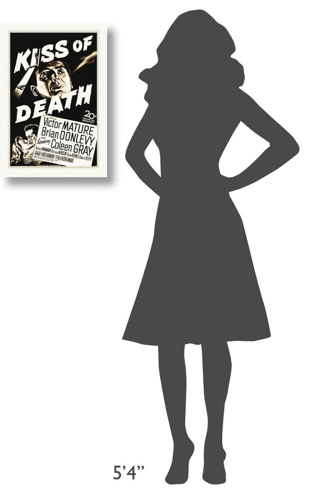 "Kiss Of Death" Stretched Canvas Giclee by Hollywood Photo Archive, 15x22"