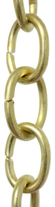 Brass Small Loop Chandelier Chain, 3'', Acid Dipped, U23