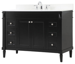 Home Living 21" Transitional Black-Light Bathroom Vanity