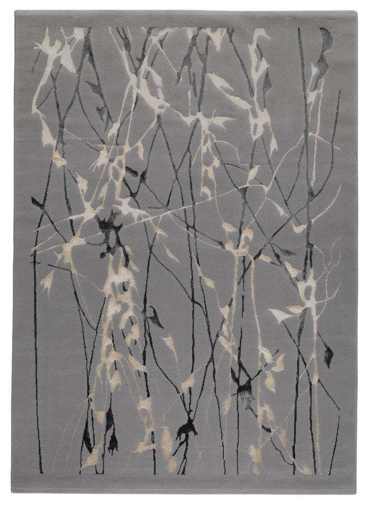 Grey New Zealand Wool Area Rug