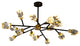 Bari Crystal Branch Chandelier, Black, 12 Lights
