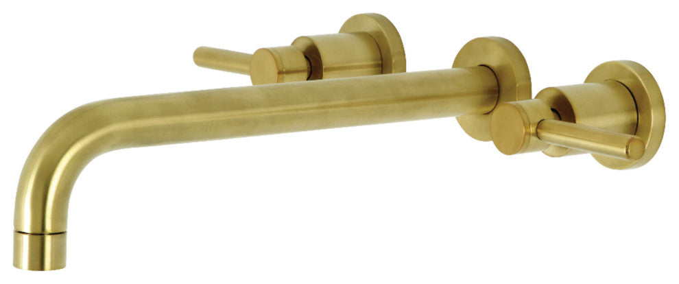 KS8057DL Wall Mount Tub Faucet, Brushed Brass