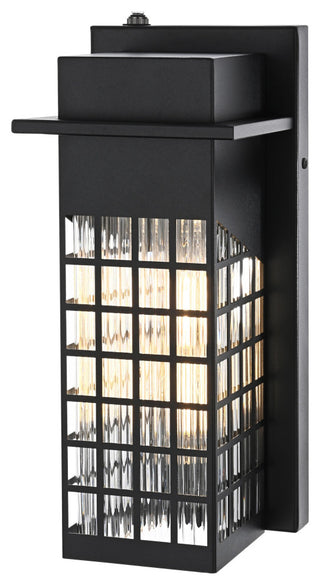 Home Living 5" Outdoor Wall Sconce, Black