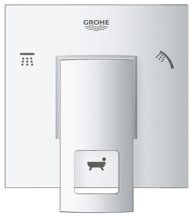 Grohe 29 217 1 Eurocube Single Handle 3 Function Diverter Valve - Starlight
