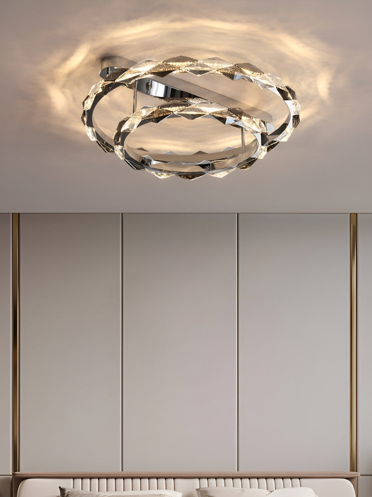 Acquedolci | Luxury Crystal Circular Ceiling Chandelier, 48w Large