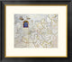 "Watercolour Map of Northern Europe"  by Salomon De Caus, 26x23"