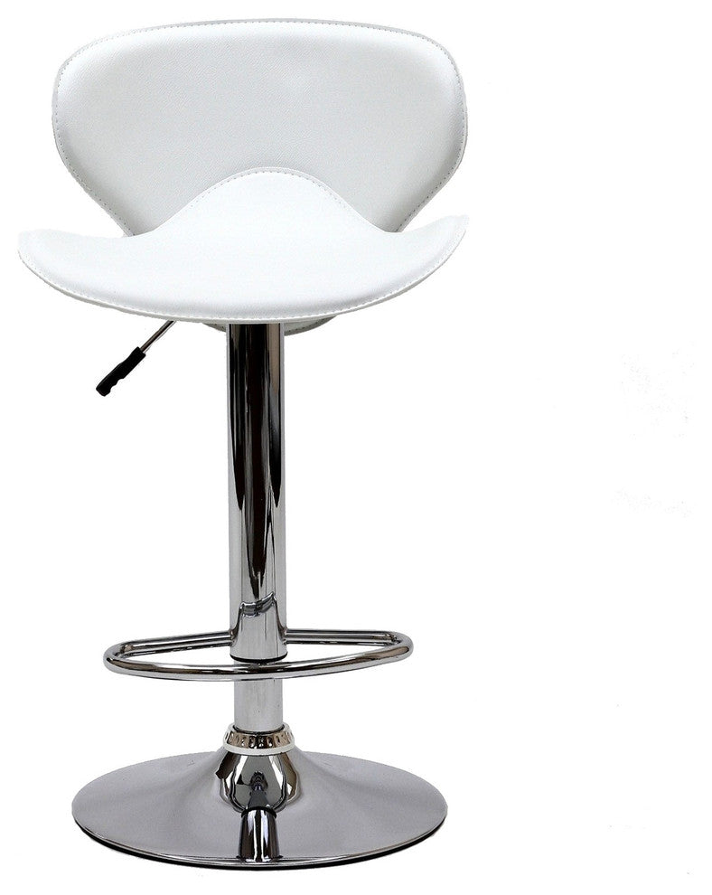Modern Contemporary Dining Kitchen Bar Stool White