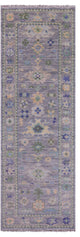 Runner Hand Knotted Turkish Oushak Wool Rug 2' 8" X 7' 11" - Q14994