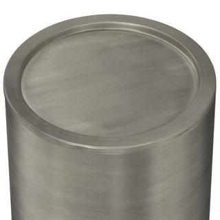 Corbin Metal Side Table, Antique Silver