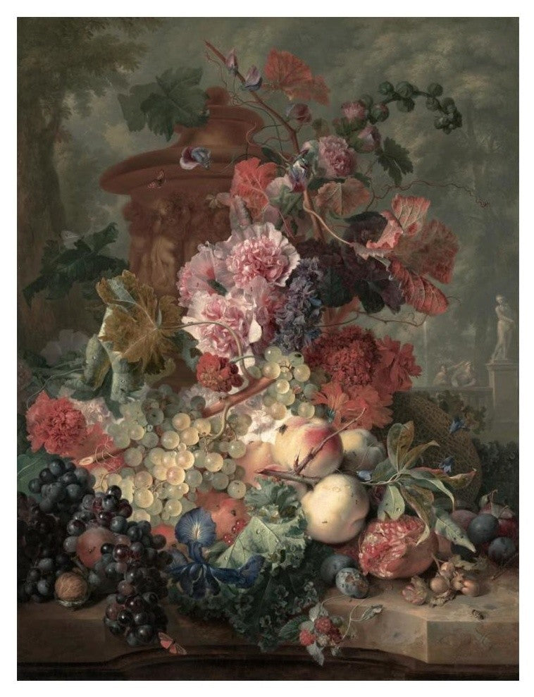 "Fruit Piece" Digital Paper Print by Jan van Huysum, 14"x18"