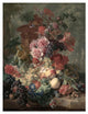 "Fruit Piece" Digital Paper Print by Jan van Huysum, 14"x18"