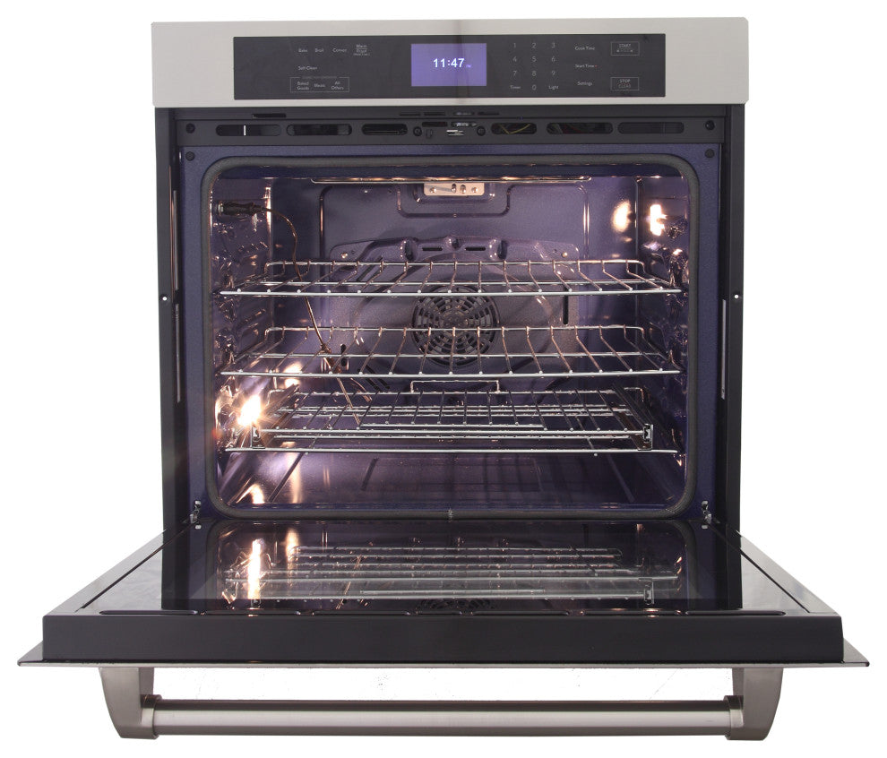 Kucht 30in. Single Electric Wall Oven with Convection and in Stainless Steel