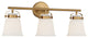 Kaden 3-Light Bathroom Vanity Light, Warm Brass