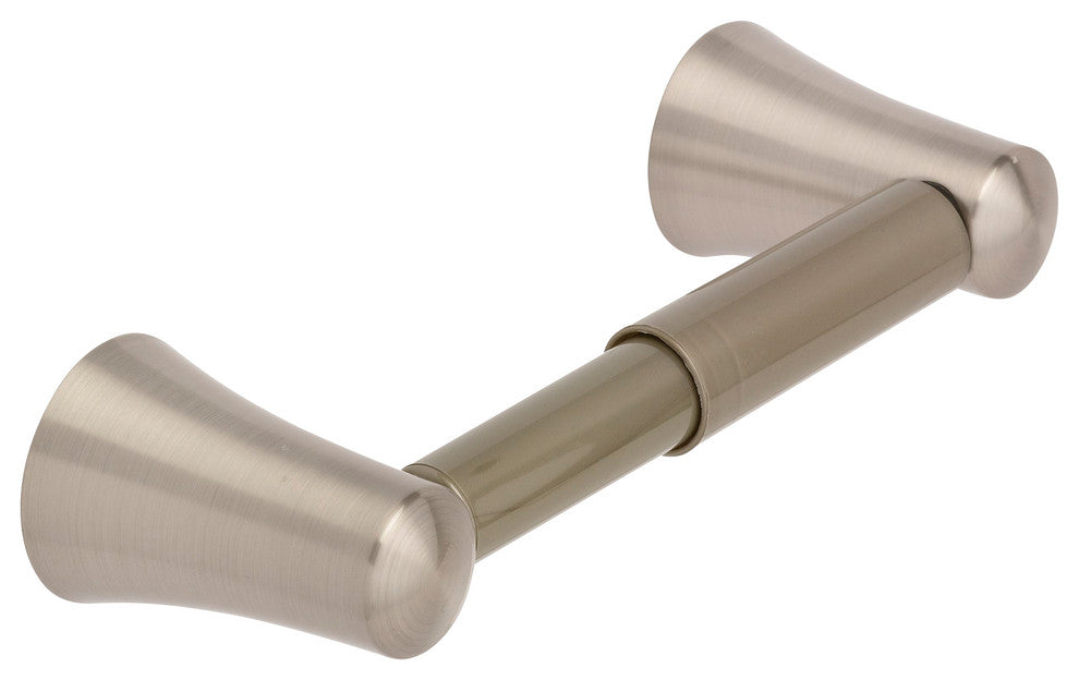 Column Bathroom Accessory Kit With Expandable Roll Paper Holder, Satin