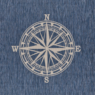 Nautical Navigation Indoor Outdoor Rug, 7'6"x9'5"