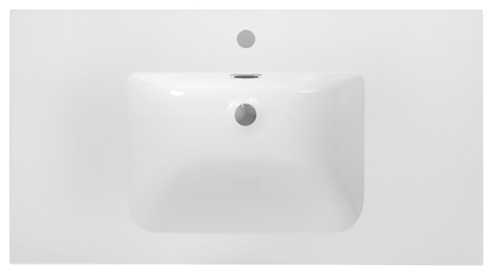 35" Solid Surface Resin Streamline K-1706-35 Vanity Top