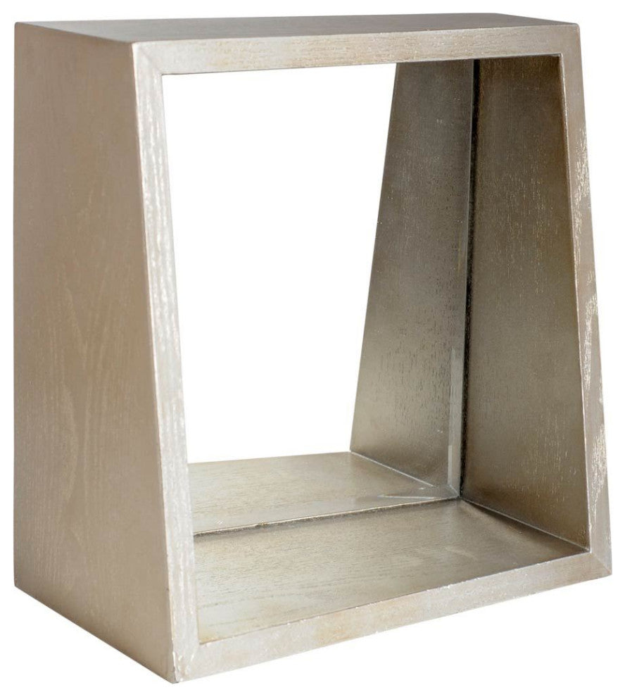 Barra 14" x 14" Champagne Wood Mirror Box