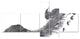 Black and White Footprint Design, Portrait Canvas Art Print, 60"x32", 5 panels