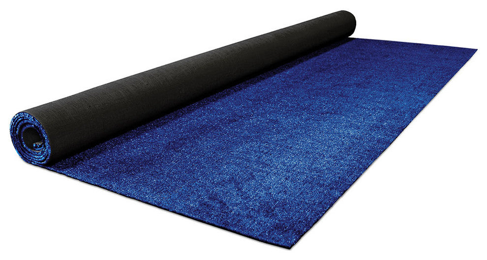 Outdoor Artificial Turf With Marine Backing, Electric Blue, 6 Ft X 25 Ft
