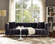 Bea Grey Velvet Sofa - Grey