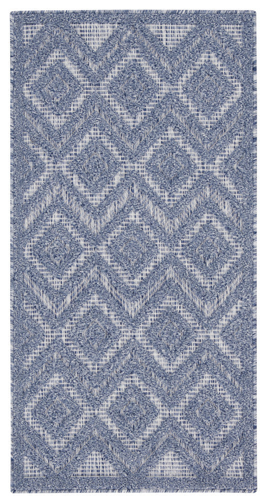 Nourison Versatile 2' x 4' Denim Blue Modern Area Rug