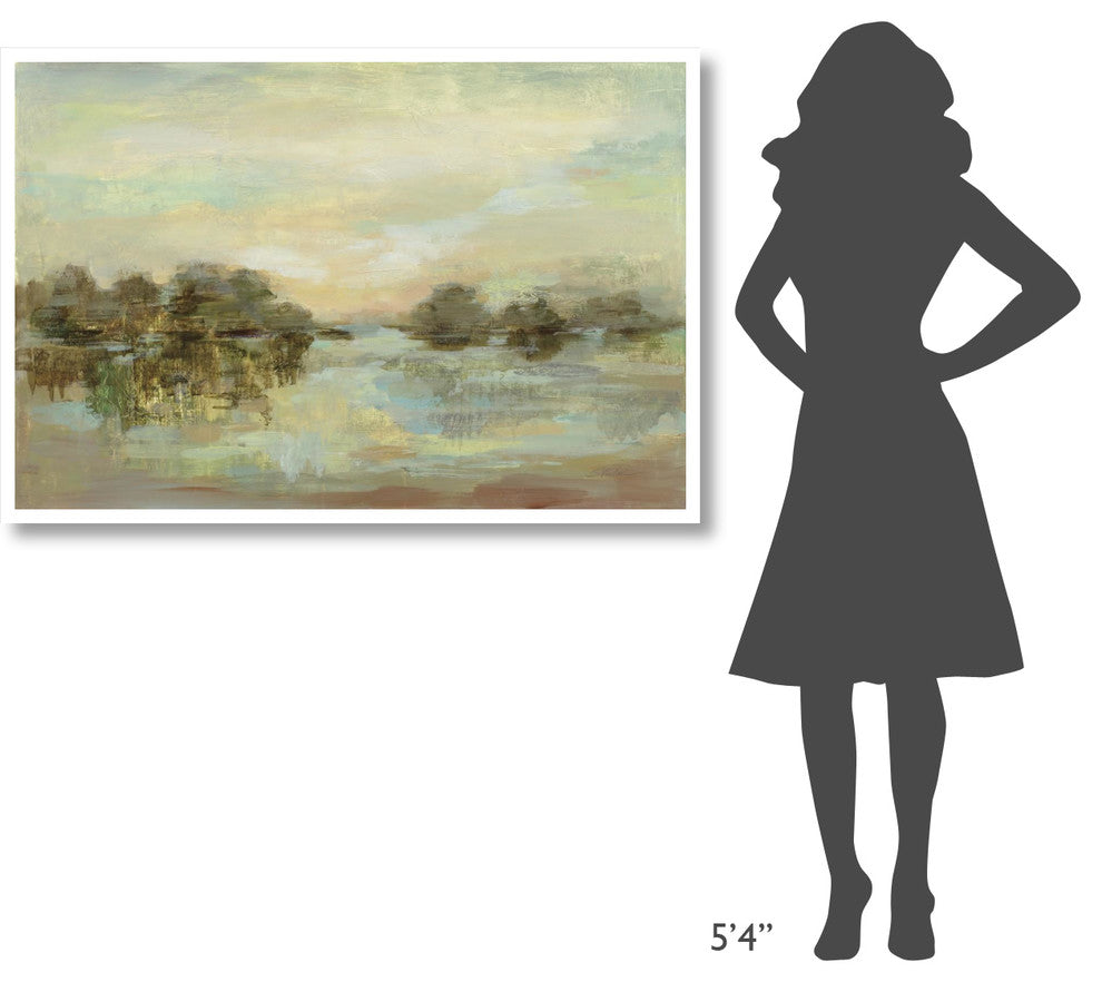 "Dreamy Lake" Digital Paper Print by Silvia Vassileva, 50"x34"