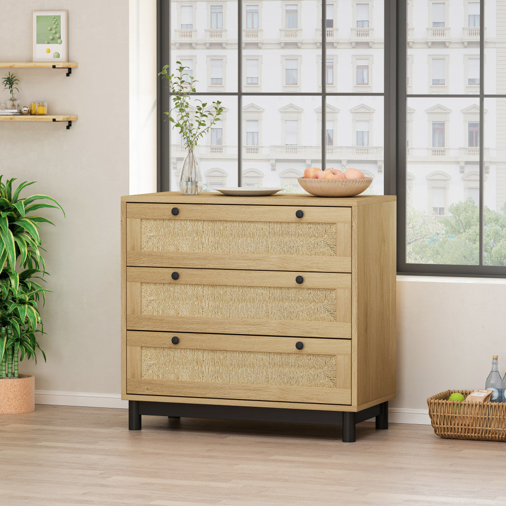 Lifestyle image showing the dresser in a real room setting.