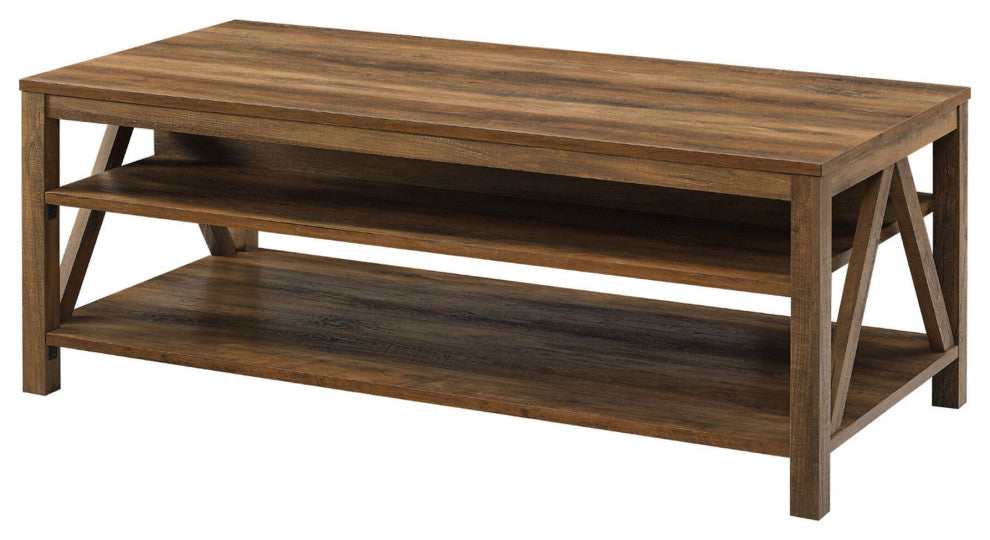 48" A Frame Farmhouse Coffee Table - Rustic Oak