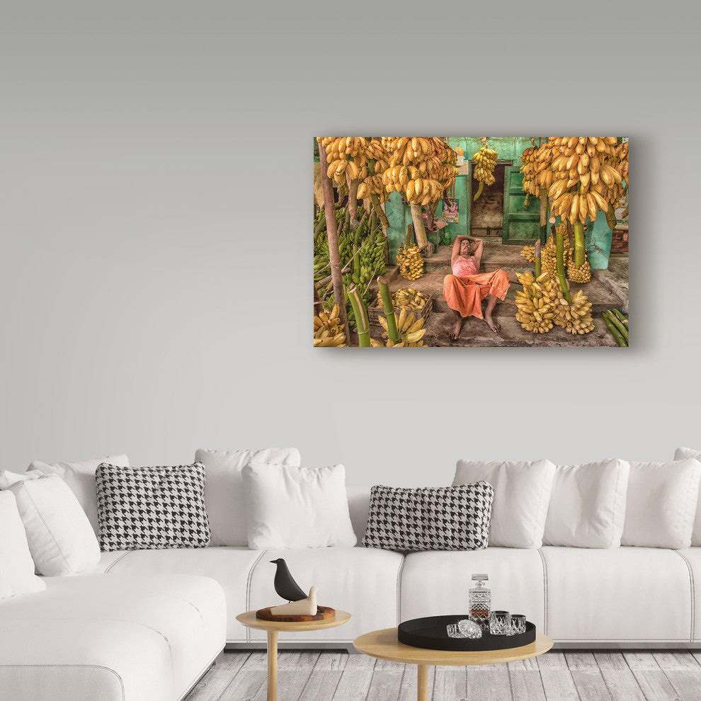 Anette Ohlendorf 'In The Banana Paradise' Canvas Art, 47"x30"