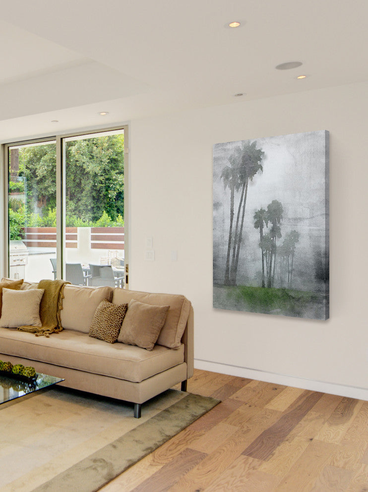 "A Foggy Morning" Painting Print on Wrapped Canvas, 40x60