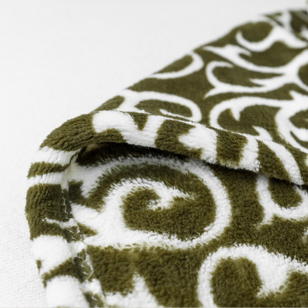 Nika Throw Blanket, Military Olive