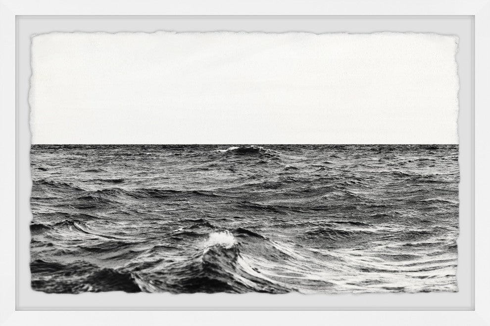 "Ocean Storm Brewing" Framed Painting Print, 45x30