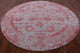 8' Round Persian Hand Knotted Wool and Silk Rug Q6301