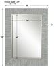 Uttermost Belaya Gray Wood Mirror