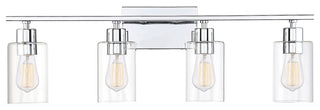 Lambert 4-Light Bath Vanity Fixture Vanity, Polished Chrome