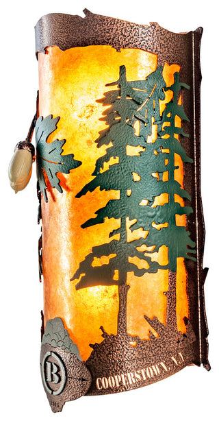 6 Wide Boulders Personalized Wall Sconce