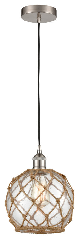 Innovations 616-1P-SN-G122-8RB 1-Light Mini Pendant, Brushed Satin Nickel