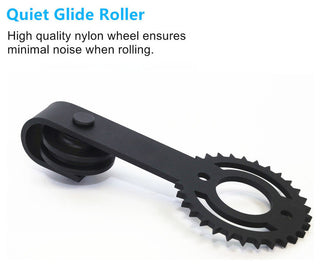 Vancleef Sliding Barn Door Hardware for Single Door, Gear Design, 15'