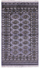 Hand-Knotted Silky Bokhara Wool Rug 3' 2" X 5' 3" - Q13800