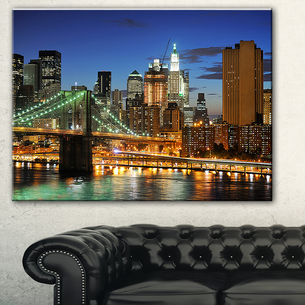 "Big Apple after Sunset" Canvas Print