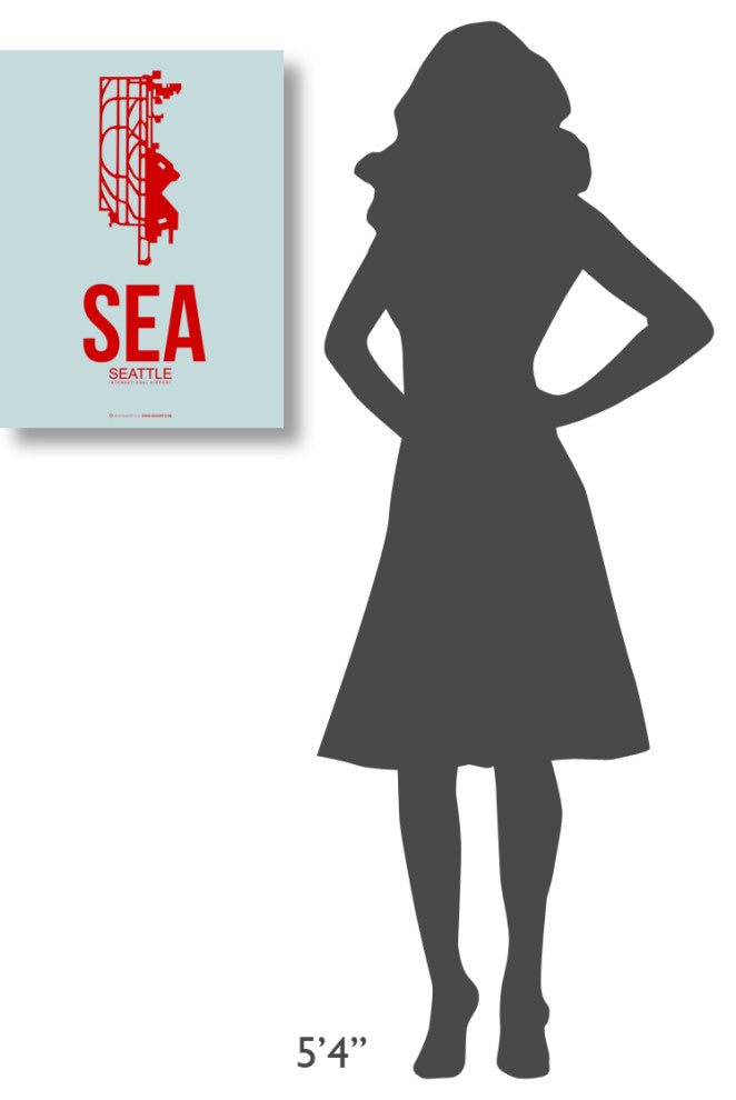 "SEA Seattle Poster 1" Fine Art Print
