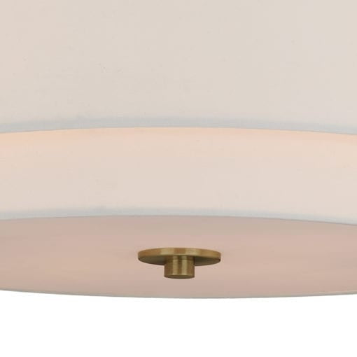 Burnaby 20.5-in Semi Flush Ceiling Light Matte Brass
