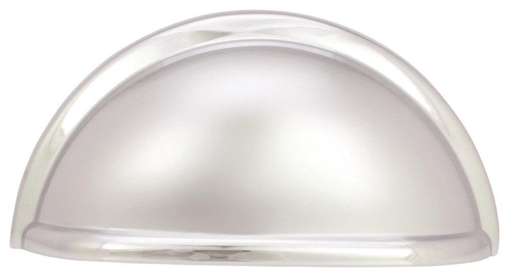 Amerock Traditional 3" 76 mm Center-to-Center Cabinet Cup Pull, Polished Chrome