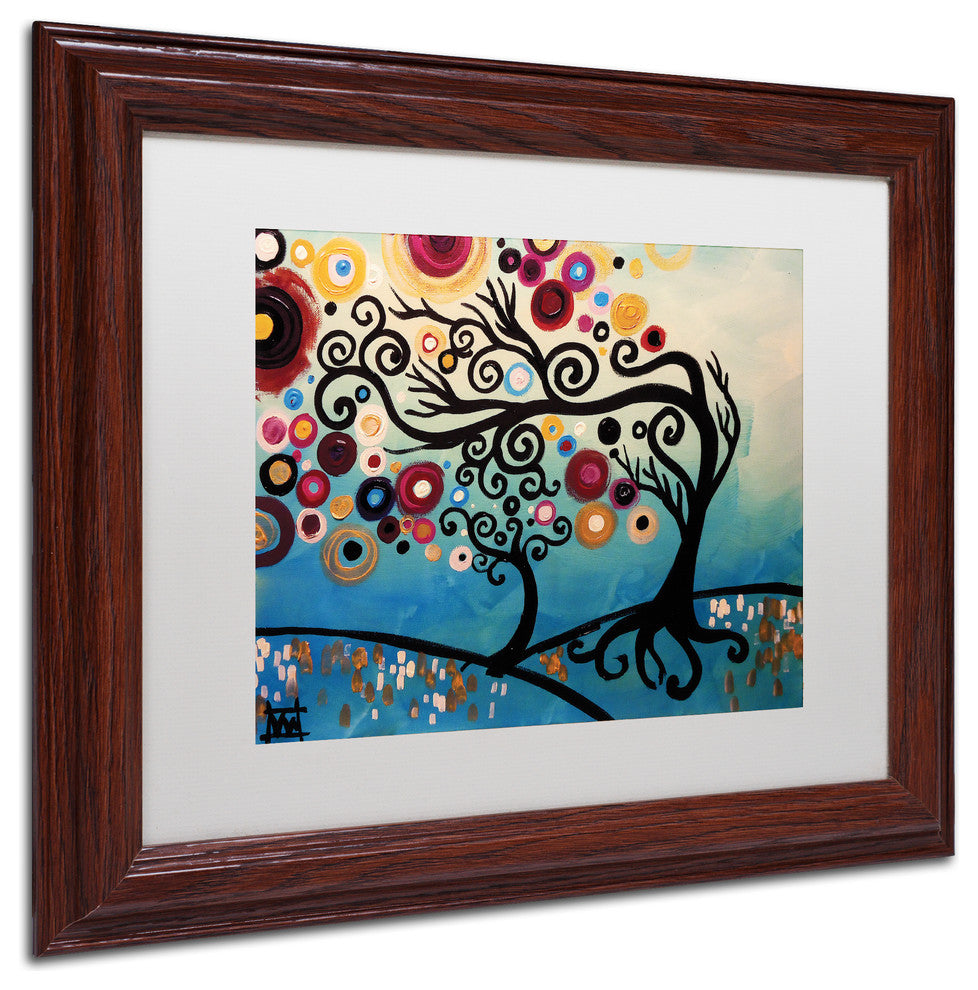 Natasha Wescoat '011' Art, Wood Frame, White Mat, 14x11