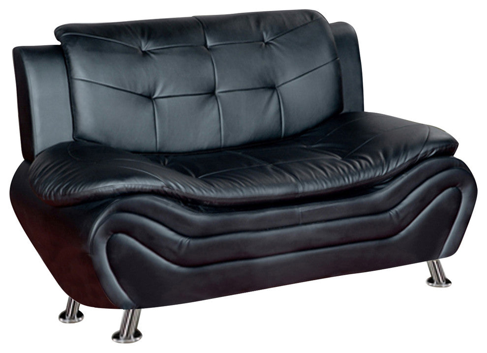 Emory Love Seat, Black